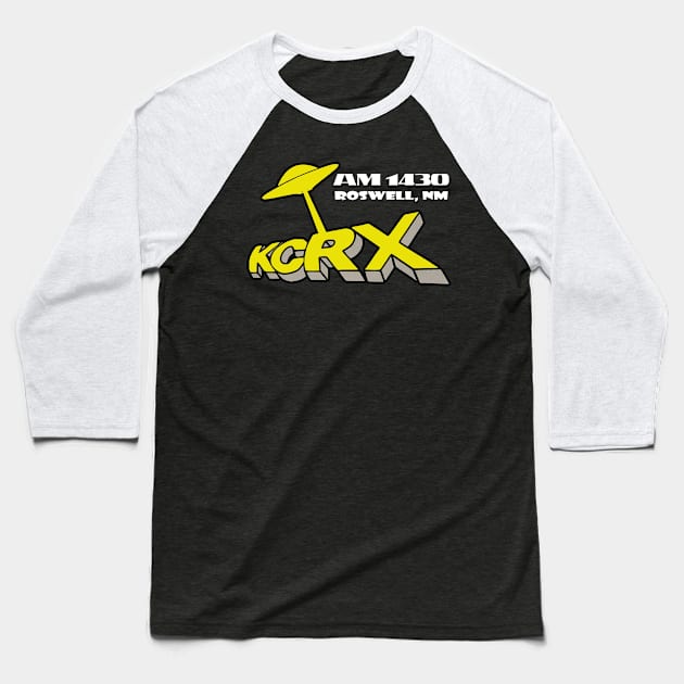 KCRX 1430 AM Oldies Radio - Roswell NM Baseball T-Shirt by RetroZest